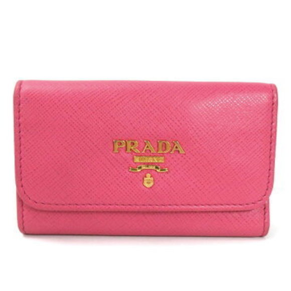 Prada Case PEONIA Pink Saffiano Leather - Picture 1 of 3